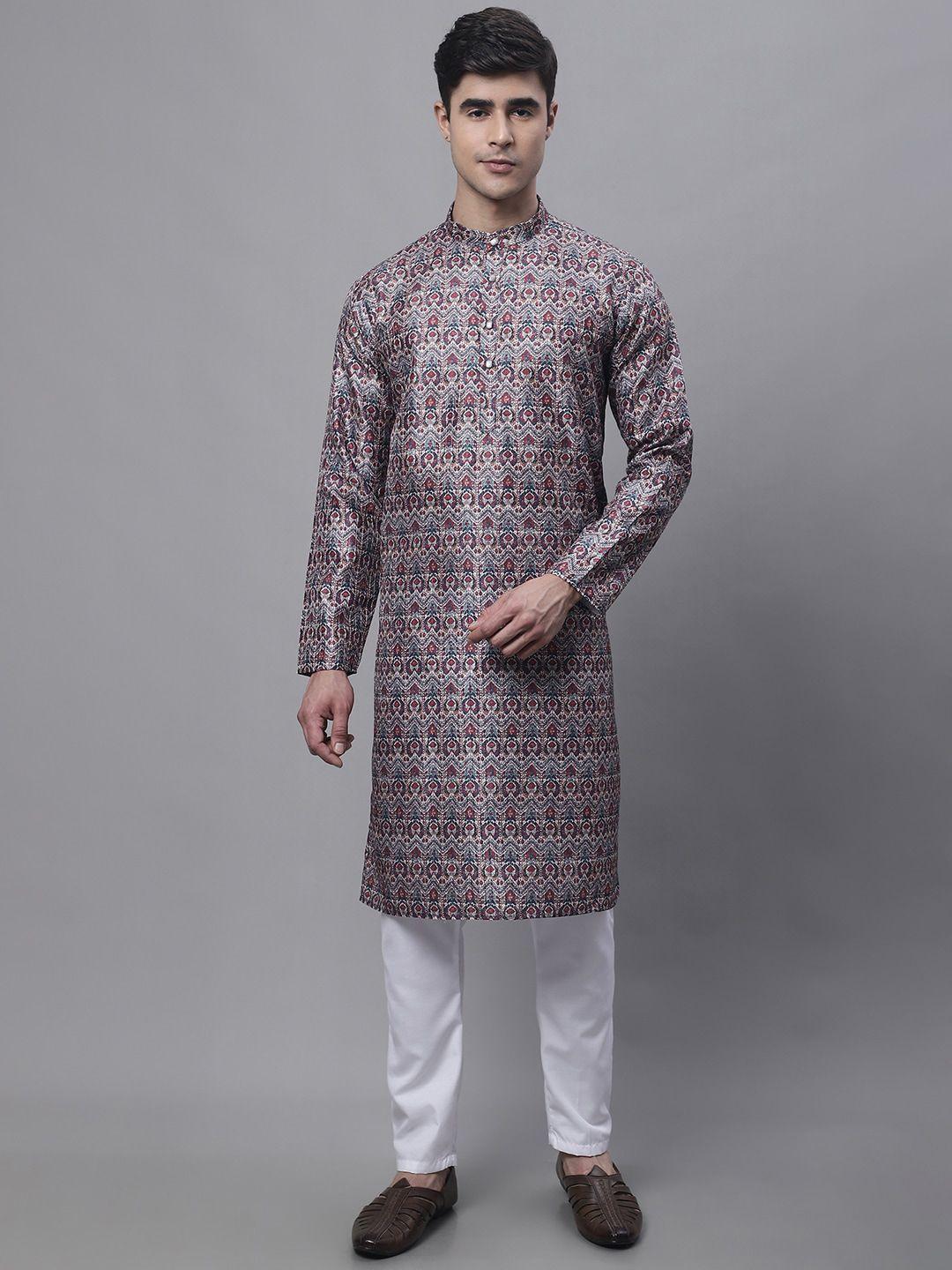 jompers ethnic motifs printed straight kurta