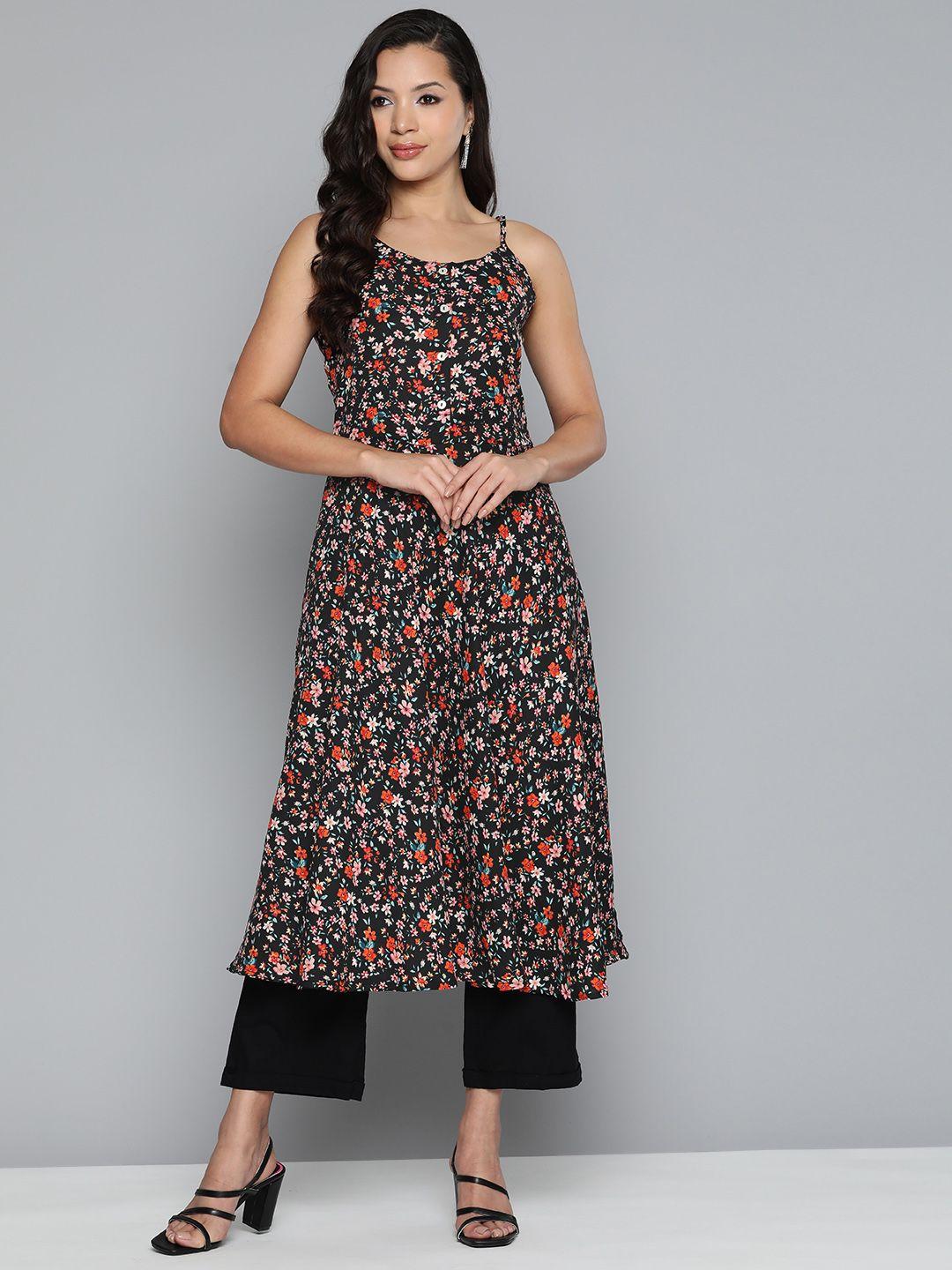 jompers floral printed floral georgette kurta