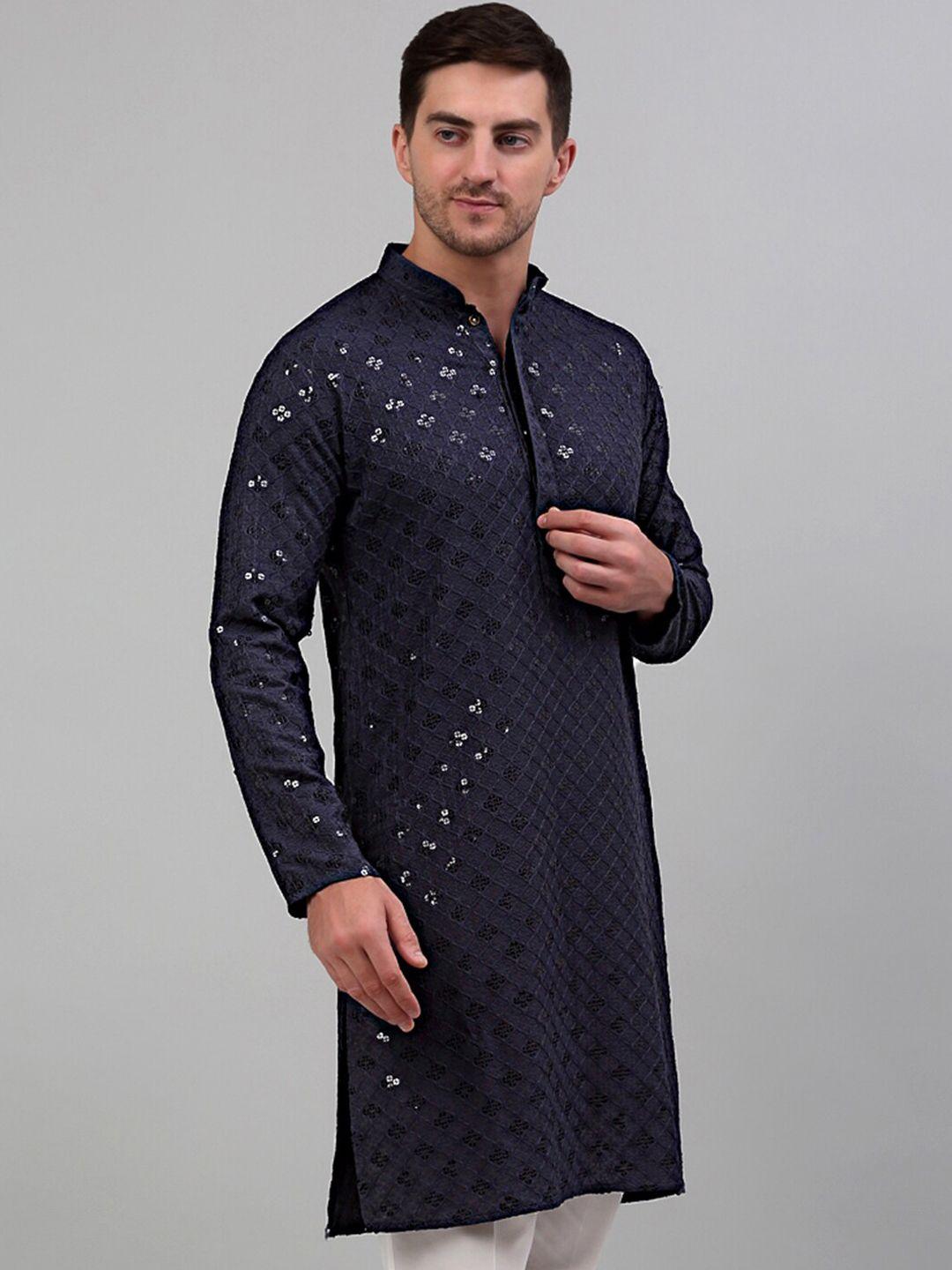 jompers mandarin collar embroidered kurta