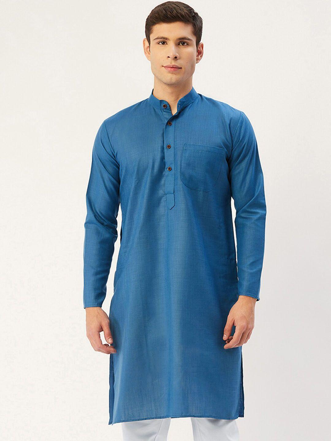 jompers men blue kurta