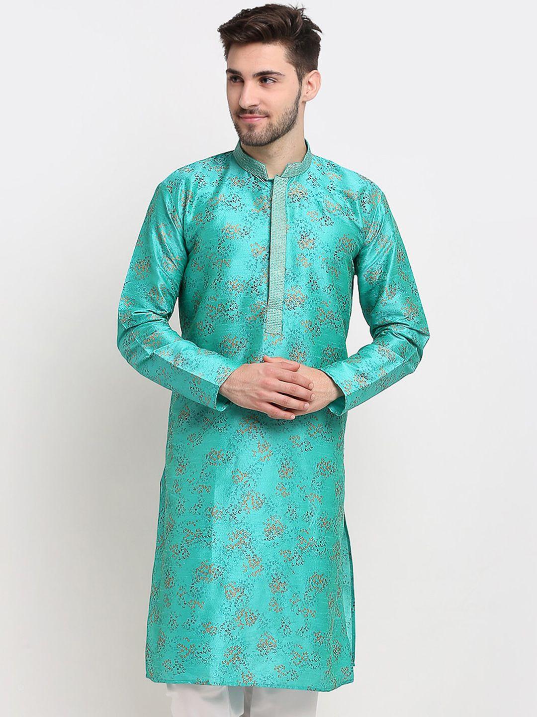 jompers men floral printed kurta