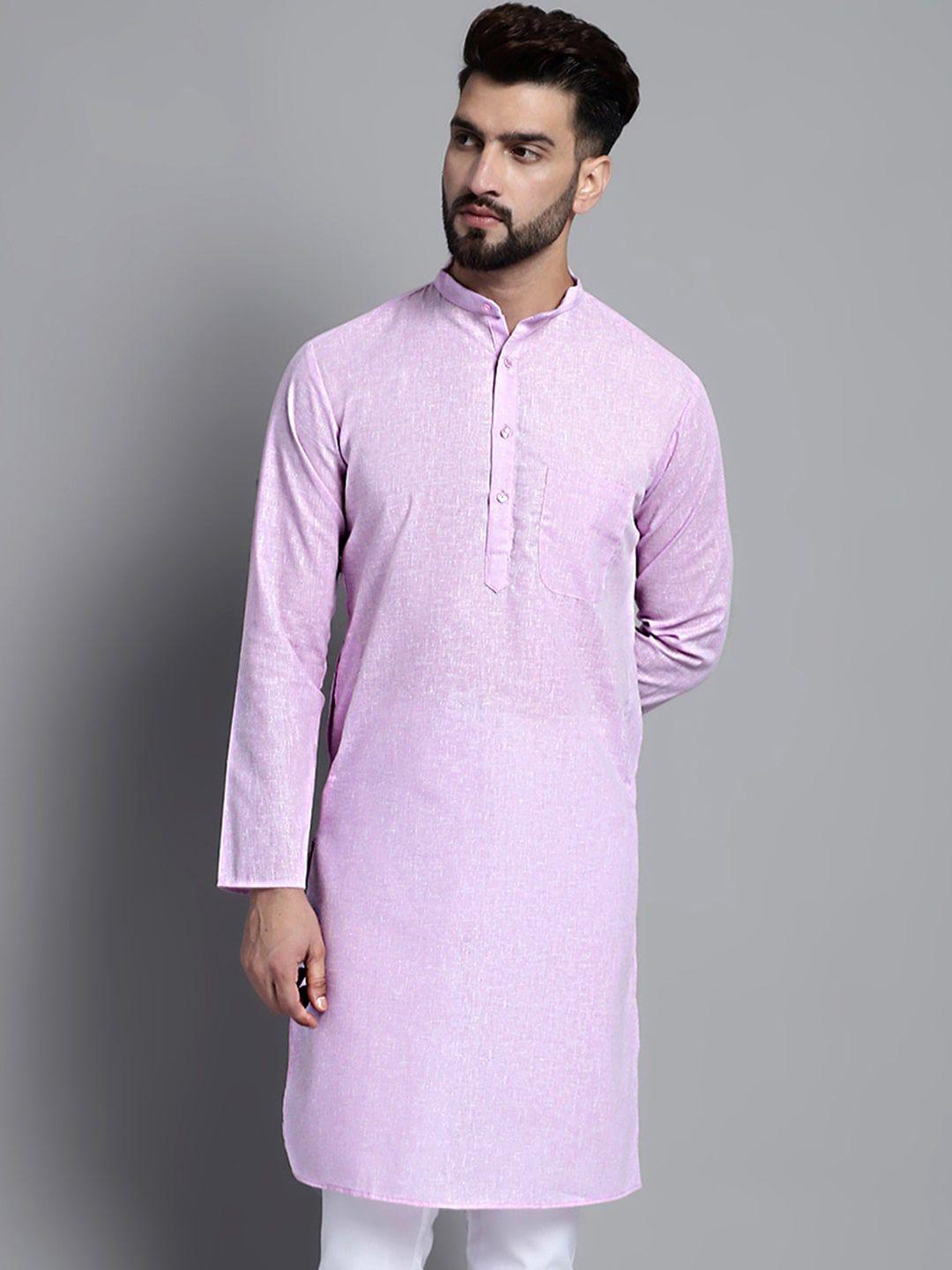 jompers men purple chikankari kurta