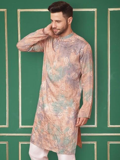 jompers multicolored regular fit printed kurta