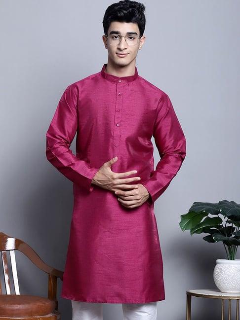 jompers purple regular fit kurtas