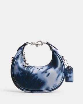 jonie tie-dye print small leather bag