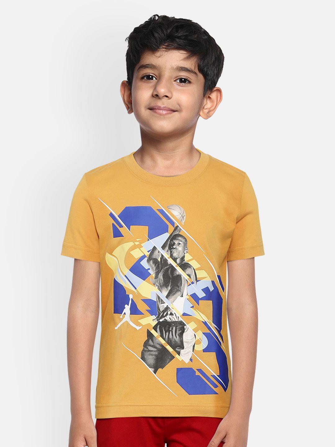 jordan-boys-yellow-brand-logo-t-shirt