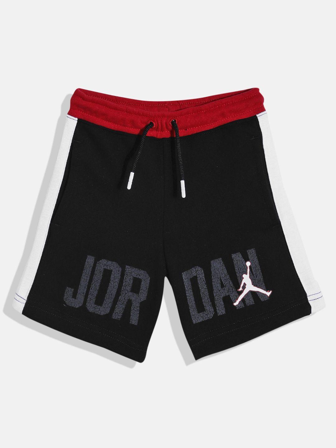 jordan gym 23 blocked typography printed shorts