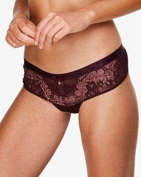 josephine floral lace string briefs