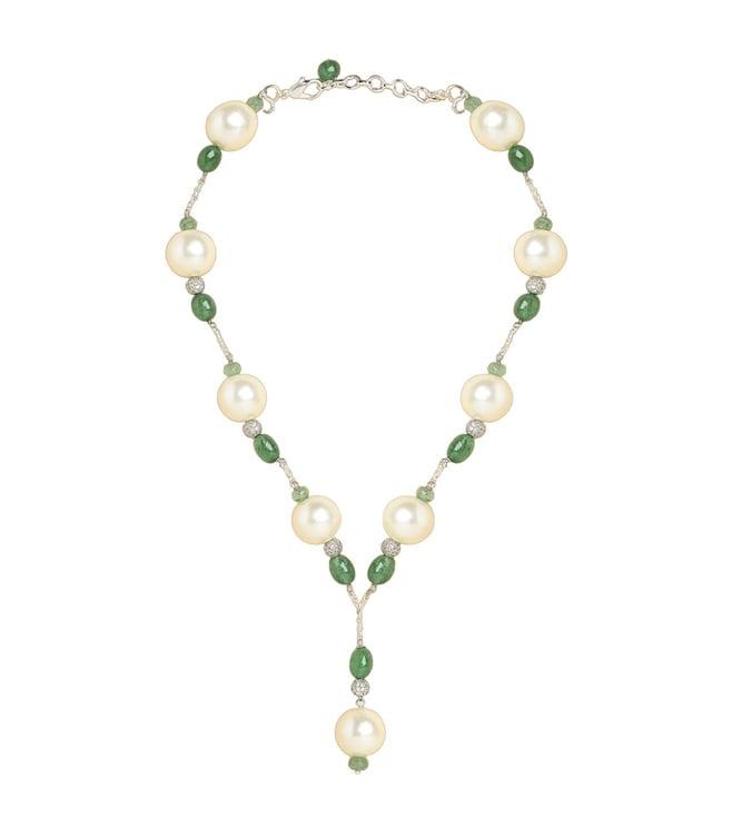 joules by radhika garden pearl lariat necklace