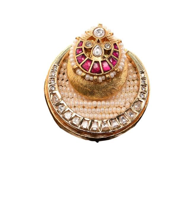 joules by radhika multi colour divine ruby ring