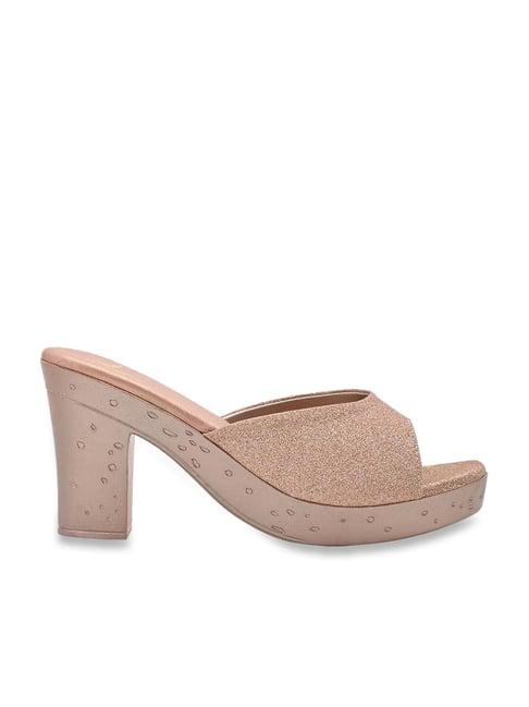 jove women's rose gold casual sandals