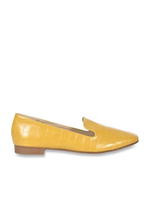 jove women's yellow casual loafers