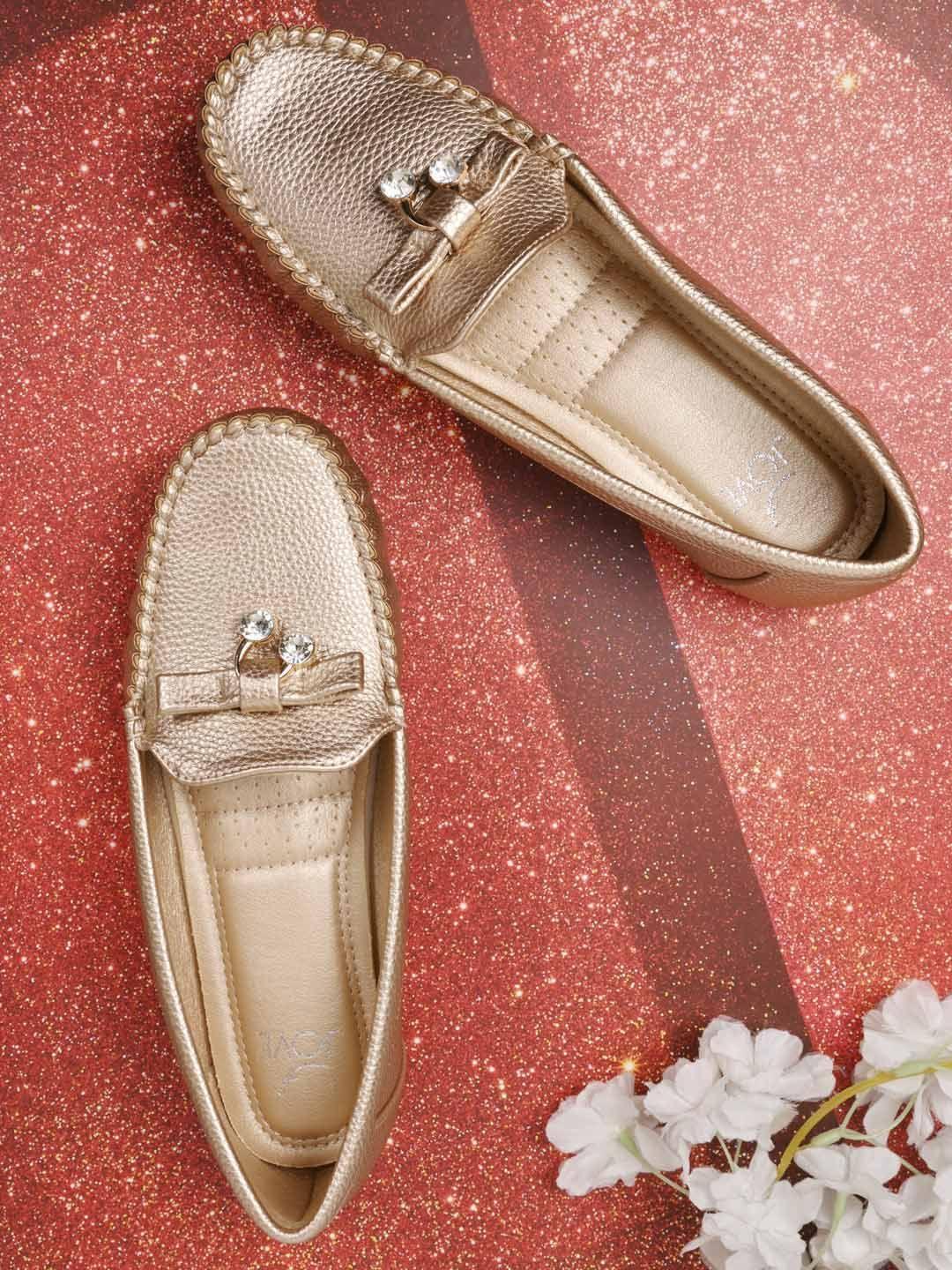 jove women embellished textured slip on loafers