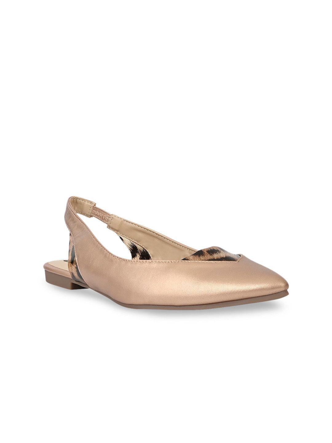 jove women rose gold solid mules