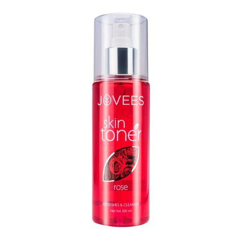 jovees herbal rose skin toner| for youthful skin, tightens pores, healthy glow | 100% natural | for normal to dry skin | paraben and alcohol free | 100ml