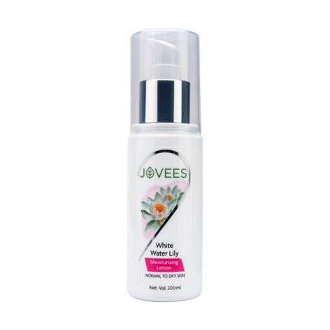 jovees herbal white water lily moisturising lotion | for normal to dry skin | lightweight, non-sticky, optimum moisturization | 100% natural ingredients | 200ml