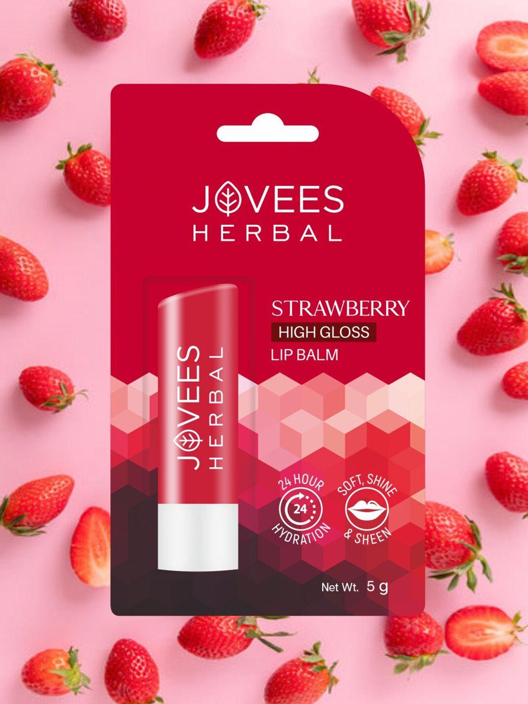 jovees  strawberry high gloss lip balm-5 g