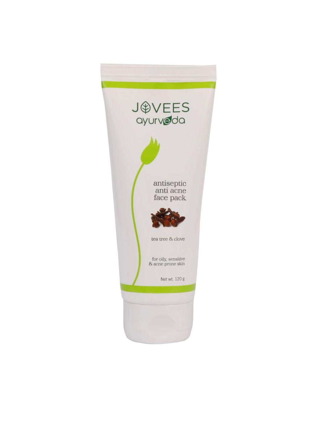 jovees antiseptic anti acne face pack with tea tree & clove - 120 g