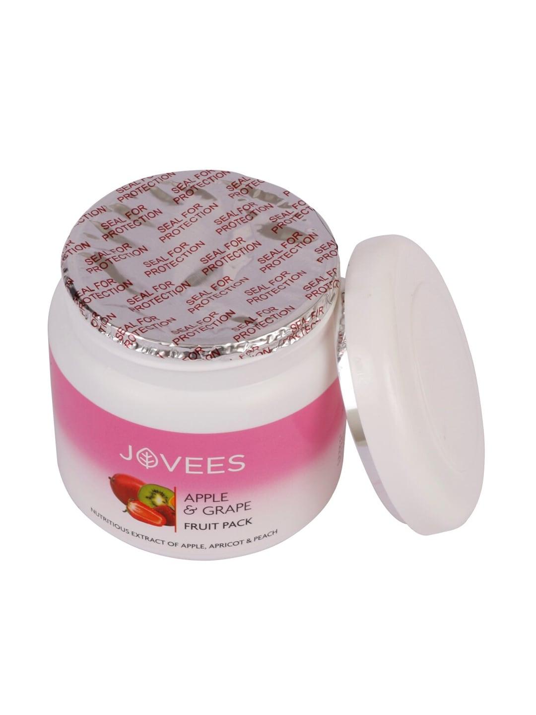 jovees apple & grape rejuvenating fruit face pack - 400 g