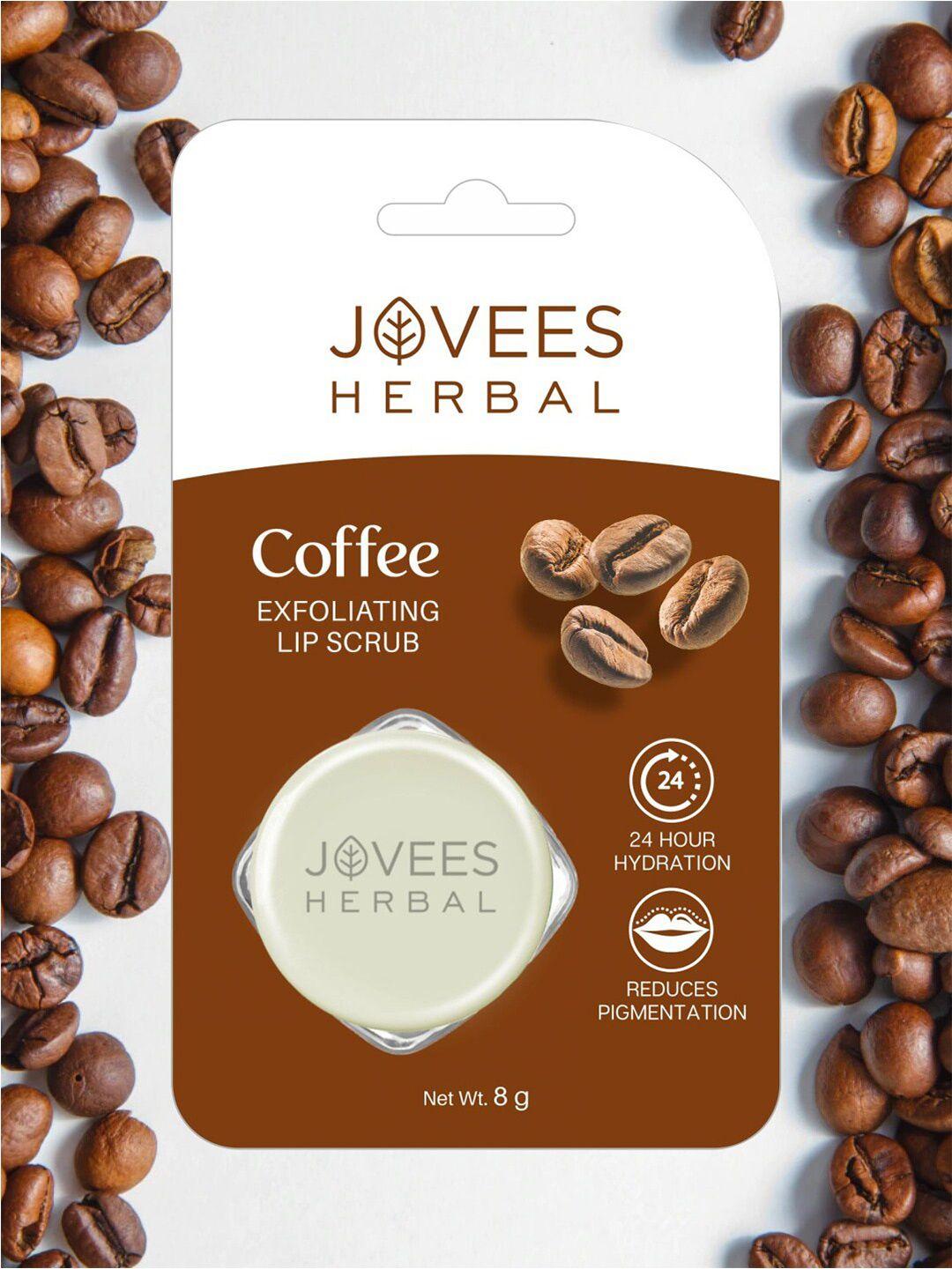 jovees off white herbal coffee exfoliating lip scrub
