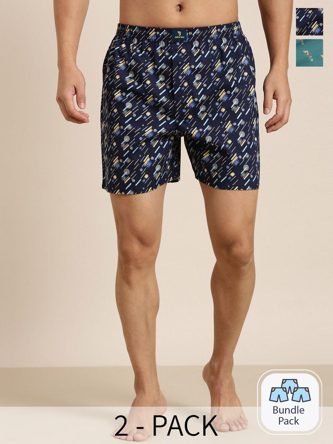 joven-men-pack-of-2-printed-pure-combed-cotton-boxers