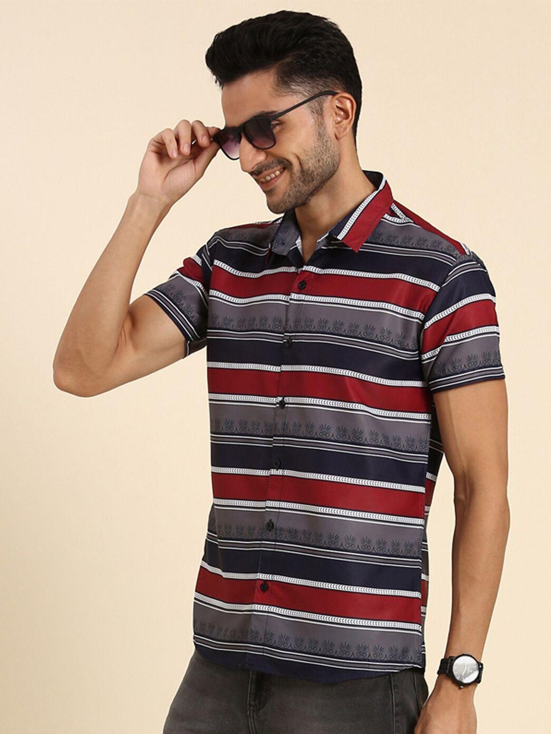 joven horizontal striped casual shirt