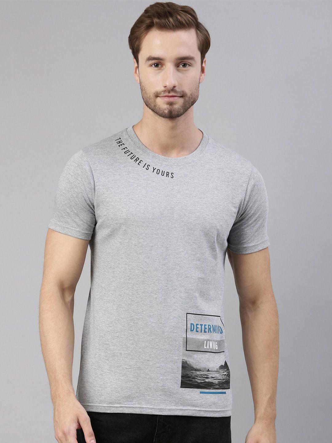 joven men grey pure cotton t-shirt