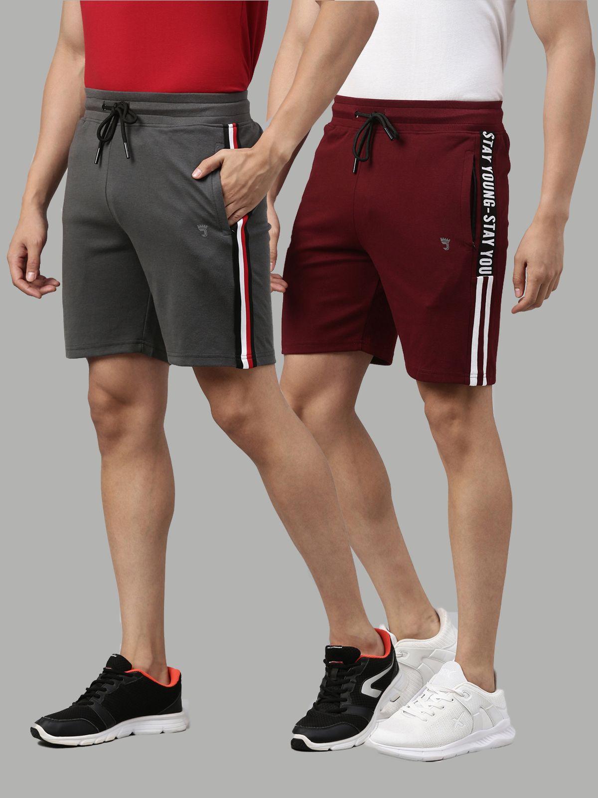 joven men pack of 2 sports shorts