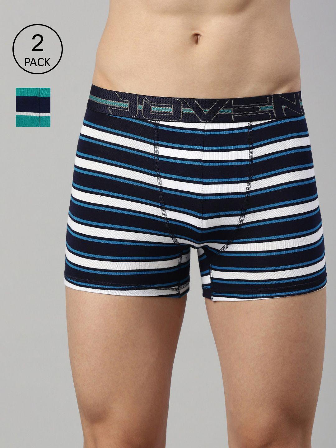 joven men pack of 2 striped cotton trunks 2tyd-c9