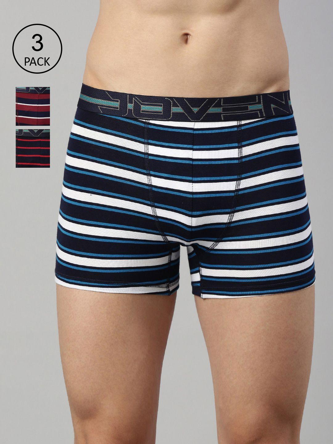 joven men pack of 3 striped cotton trunks 3tyd-c2