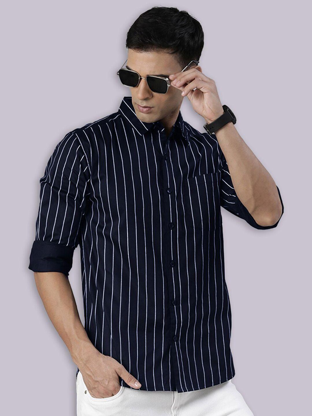 joven striped pure cotton casual shirt