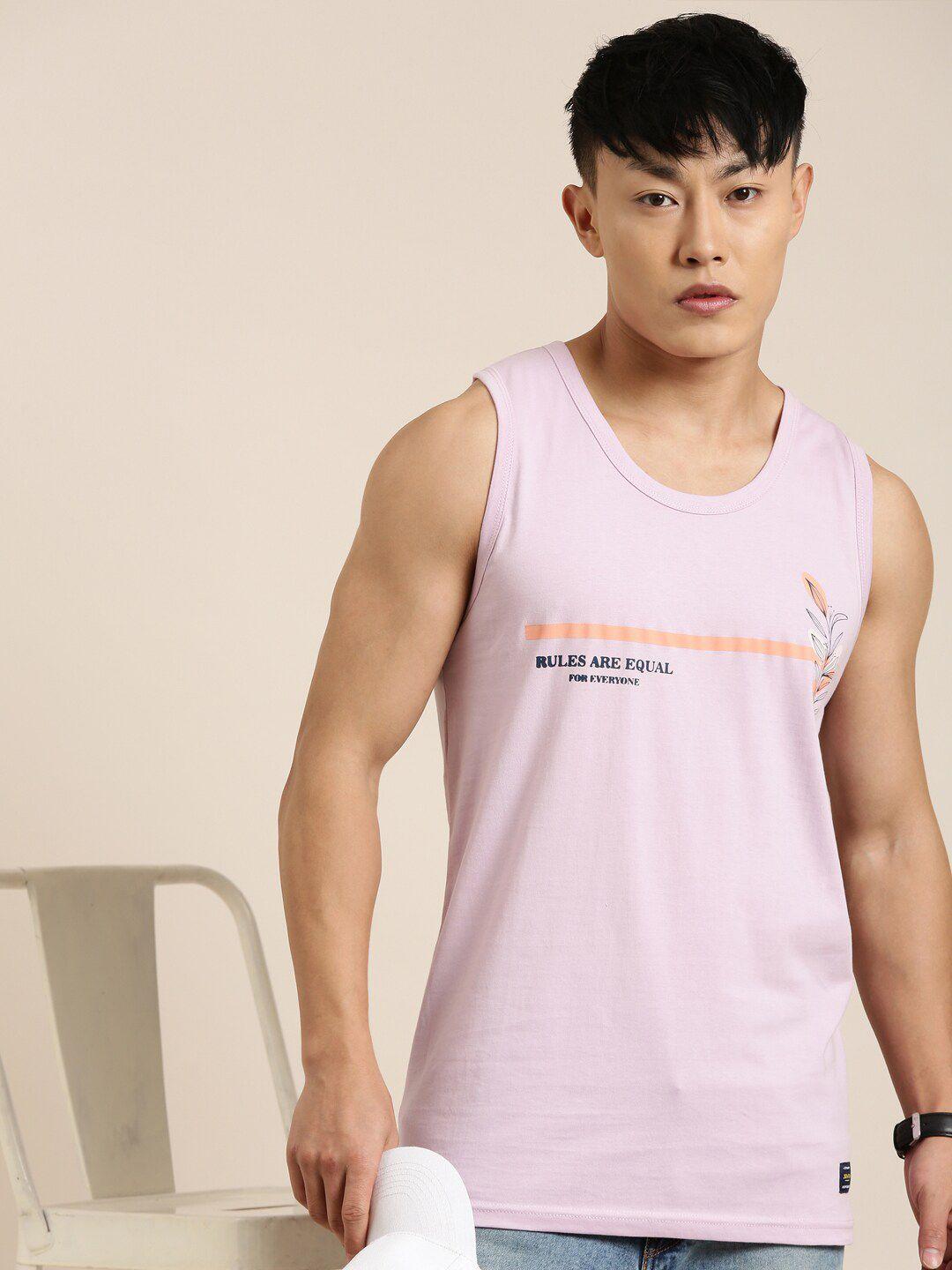 joven typography printed sleeveless cotton innerwear vests jv-05