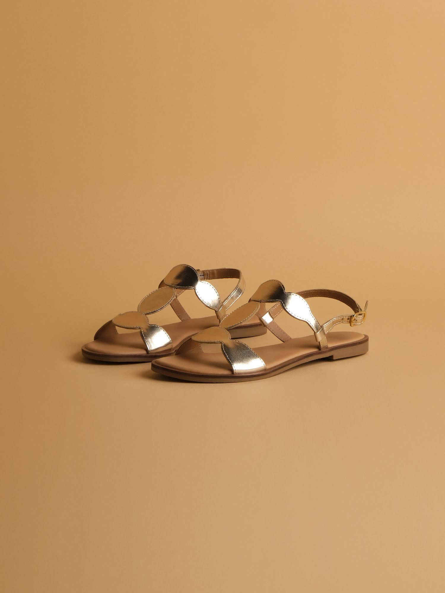 jovi woven casual gold sandals