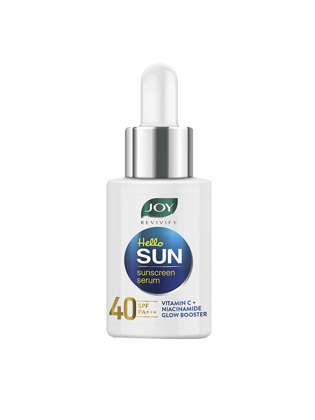 joy hello sun spf 40 pa+++ vitamin c & niacinamide sunscreen serum - 30 ml