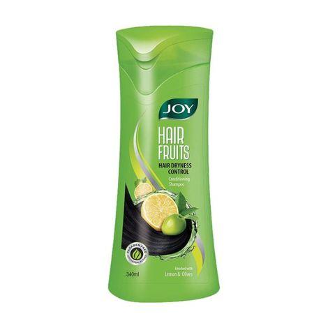 joy hair fruits hair dryness control conditioning shampoo enriched with lemon & olives 340 ml