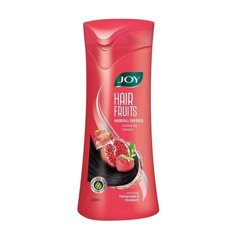 joy hair fruits hairfall defense conditioning shampoo enriched with pomegranate & strawberry 340 ml