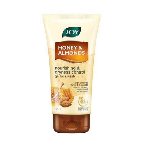 joy honey & almonds nourishing & dryness control gel face wash (150 ml)