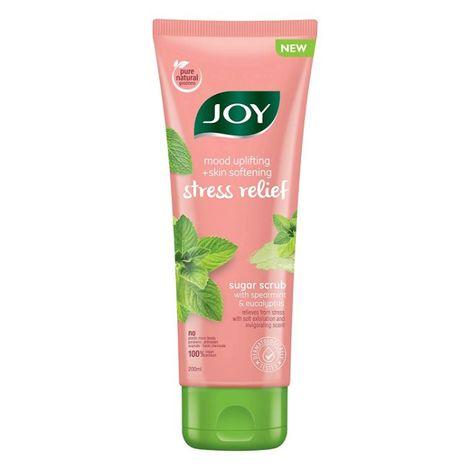 joy mood uplifting & skin softening stress relief scrub with spearmint & eucalyptus 200 ml