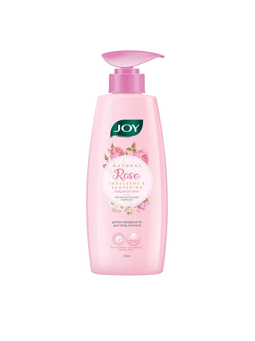joy natural indulgent & pampering  rose body serum lotion 300 ml