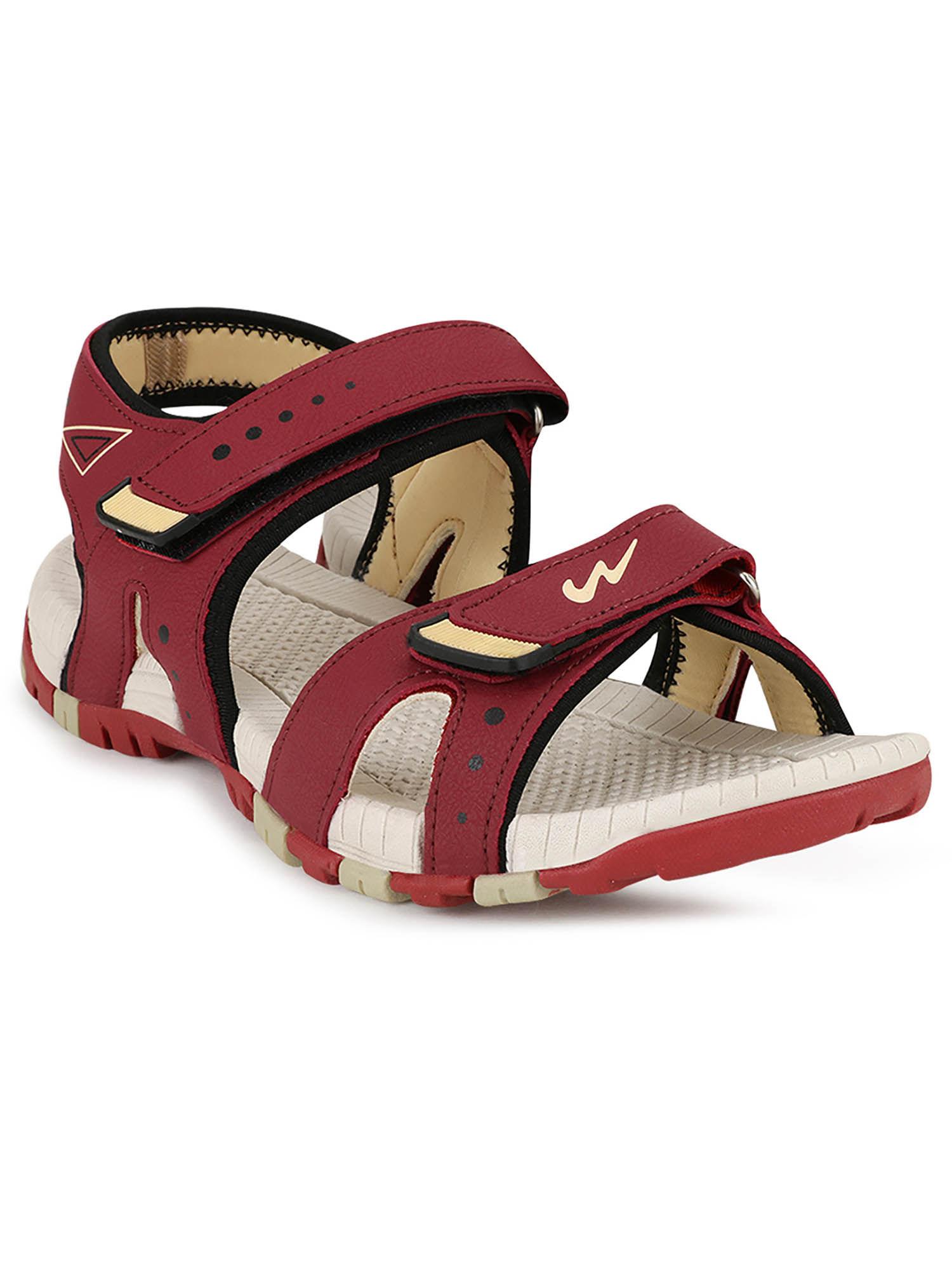 joy pro maroon sandals for men