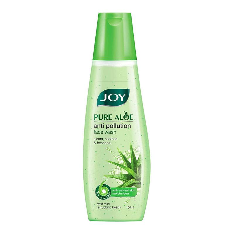 joy pure aloe anti pollution face wash