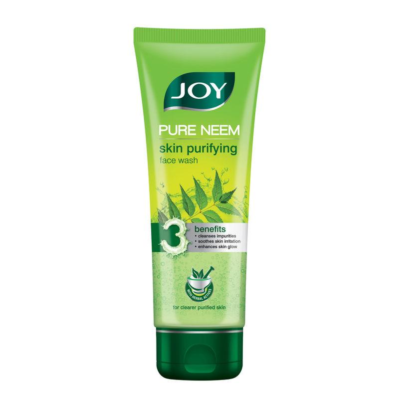 joy pure neem skin purifying face wash