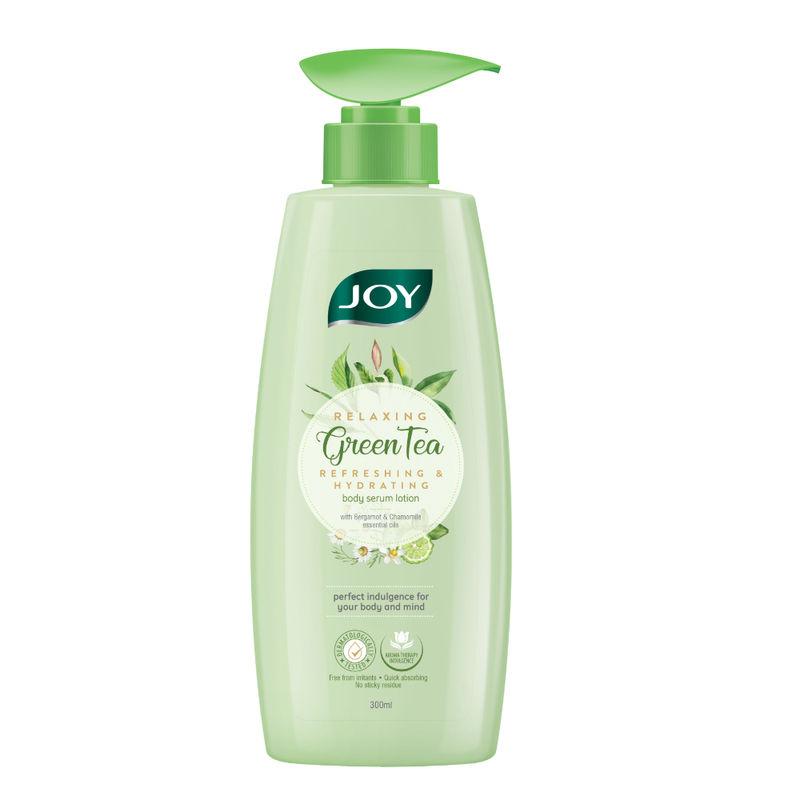 joy relaxing refreshing & hydrating green tea body serum lotion