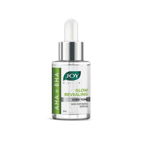 joy revivify aha+bha glow revealing even tone skin refining face serum 30ml