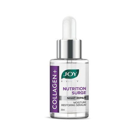 joy revivify collagen+ nutrition surge night repair moisture restoring face serum 30ml