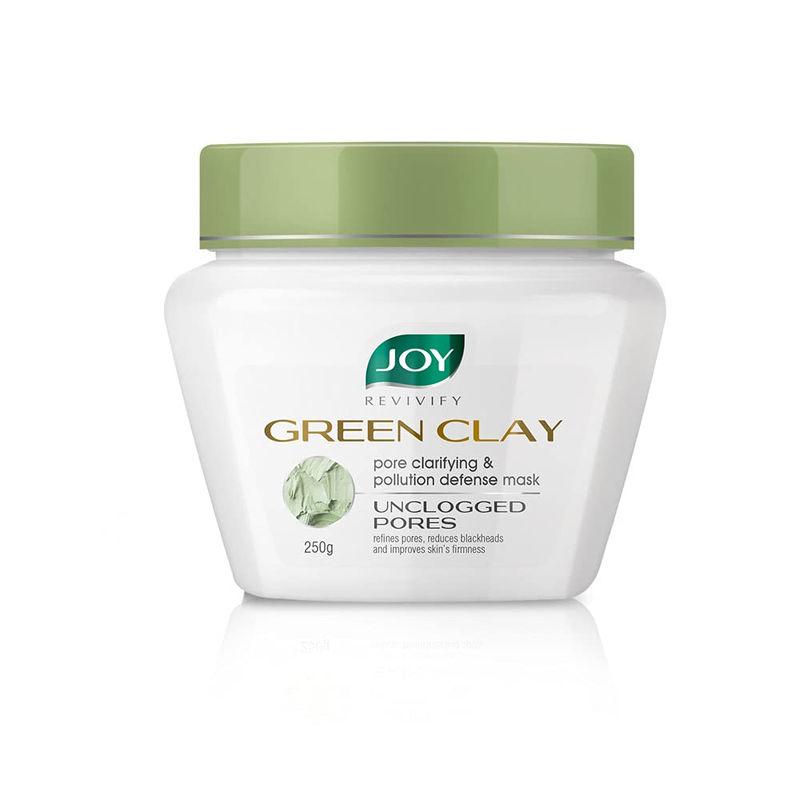 joy revivify green clay mask pore clarifying & pollution defense mask