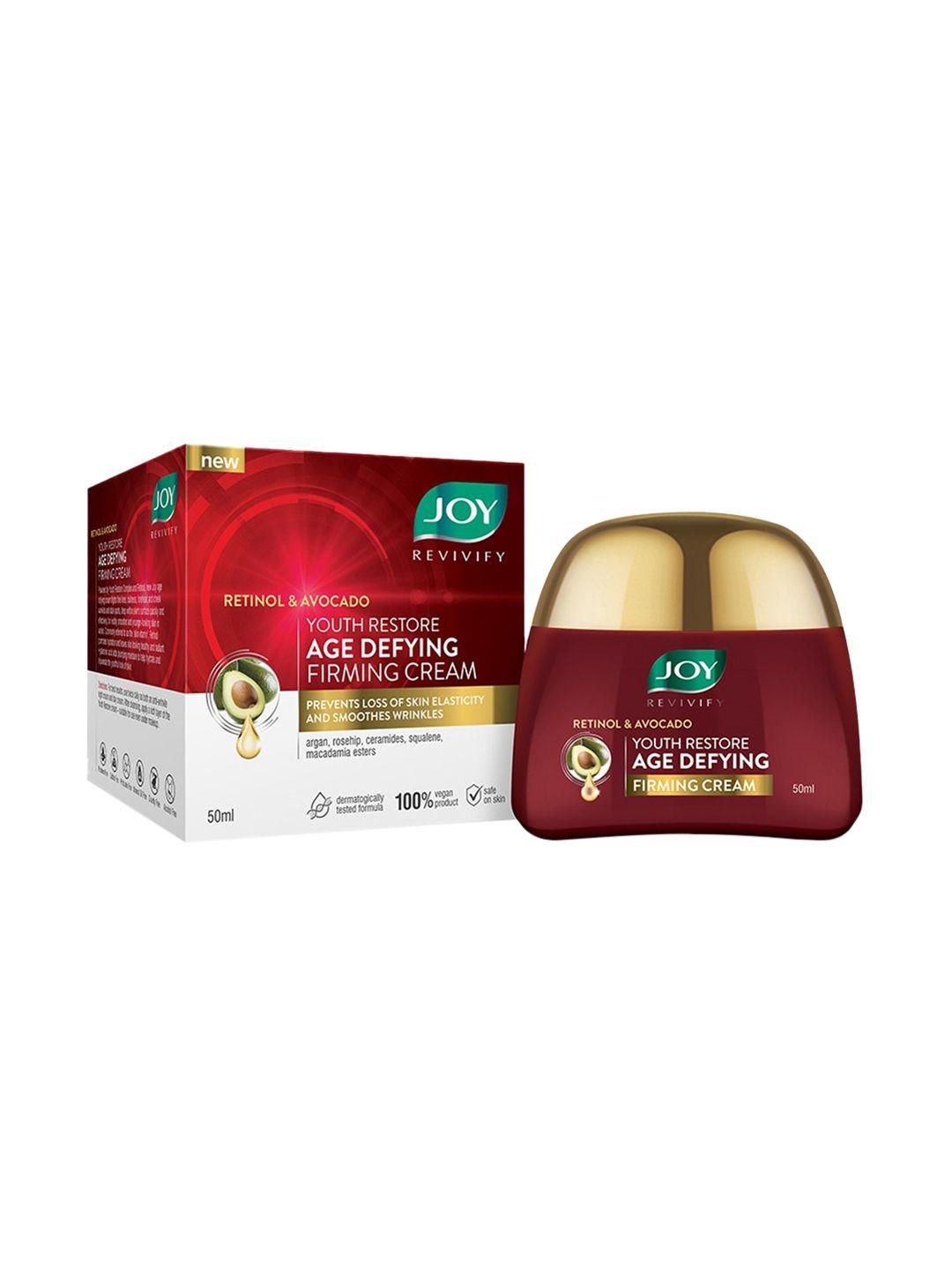 joy revivify retinol & avocado youth restore age defying firming cream - 50ml