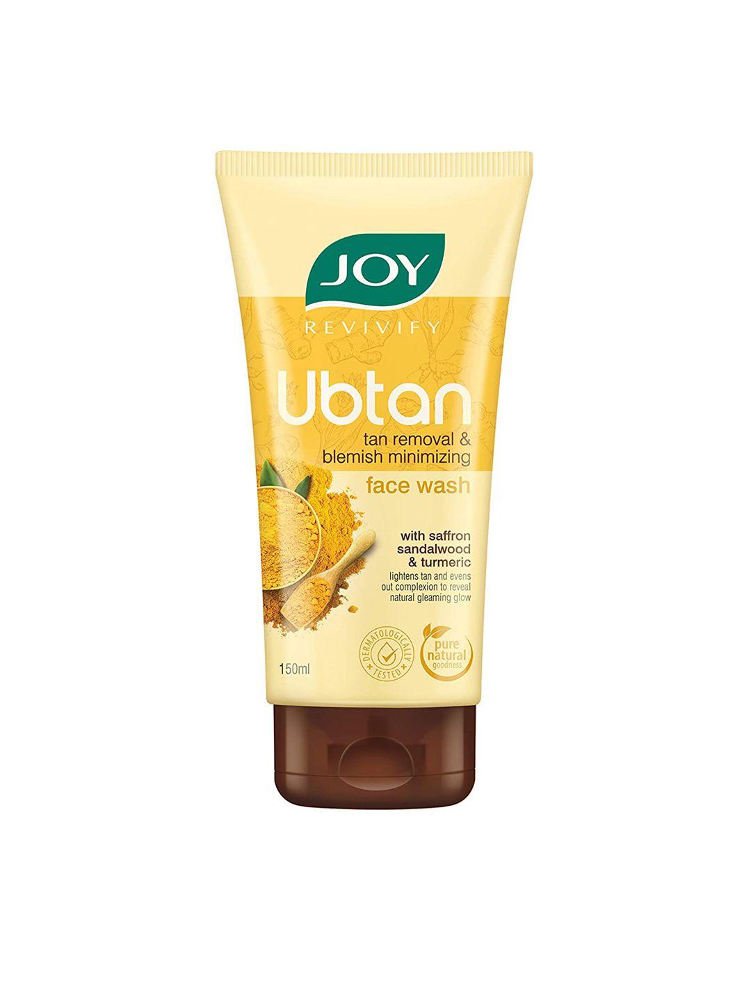 joy revivify tan removal & blemish minimizing ubtan face wash - 150 ml