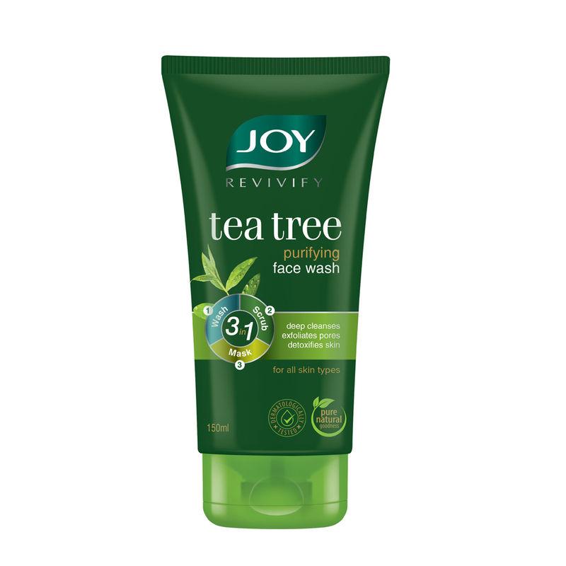 joy revivify tea tree purifying face wash