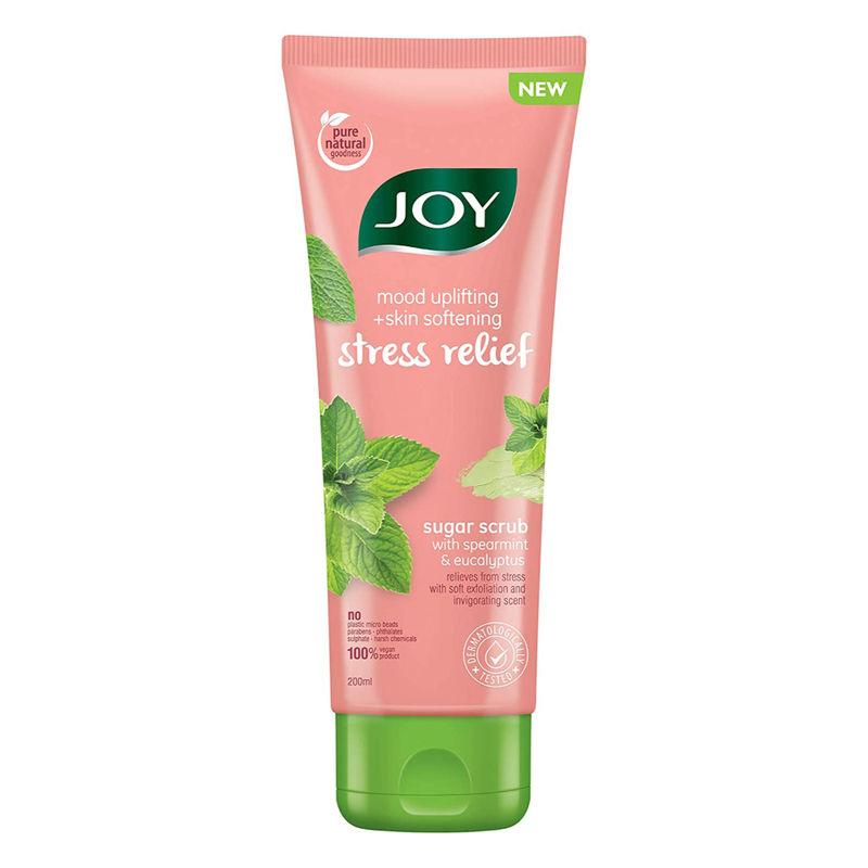 joy spearmint & eucalyptus mood uplifting & skin softening stress relief scrub